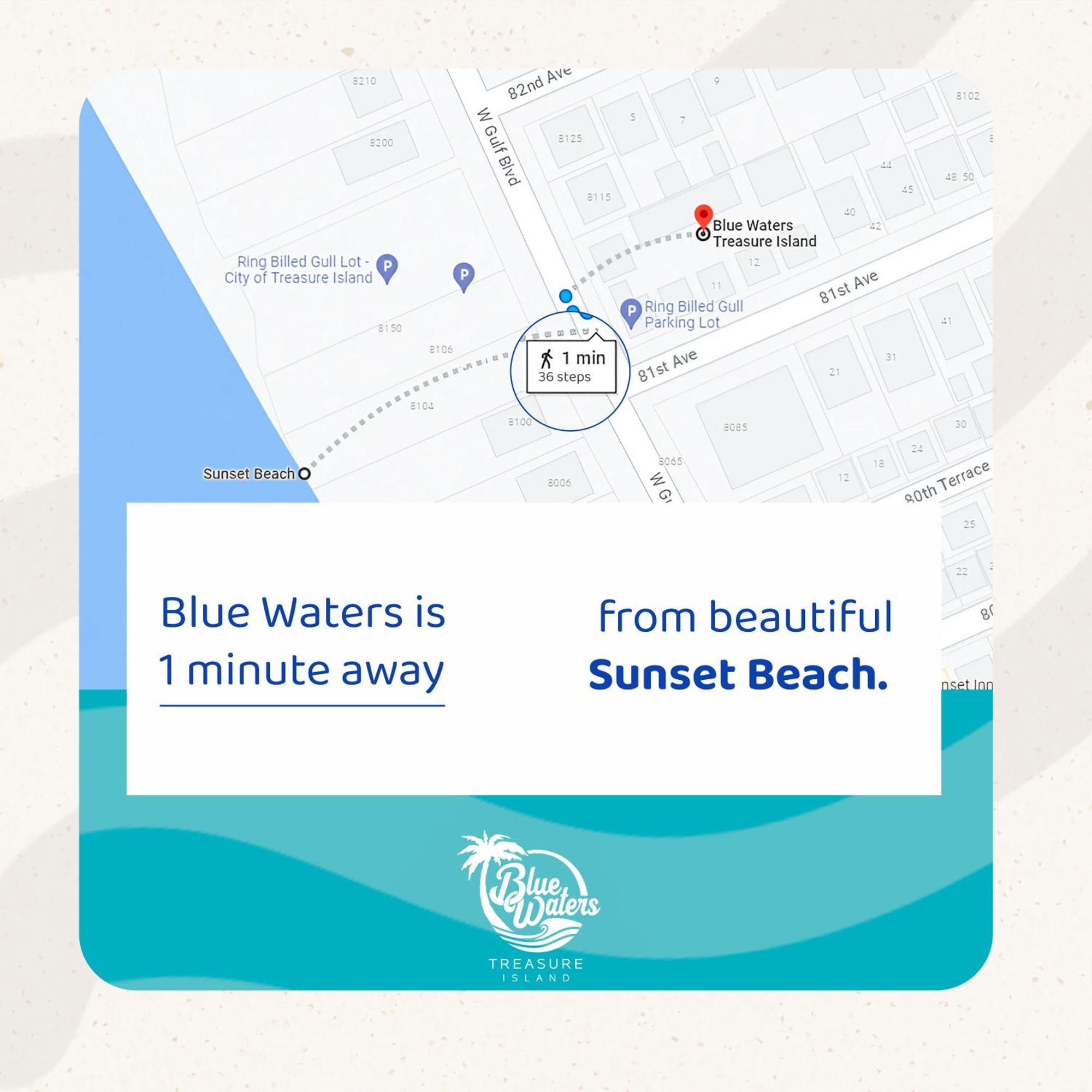 فندق Blue Waters جزيرة تريجر المظهر الخارجي الصورة